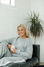 Load image into Gallery viewer, Hugo Crew Alpine Weight - Grey Marle with Silver X