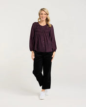 Load image into Gallery viewer, Leah Zig Zag Pleat Top