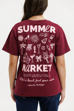 Load image into Gallery viewer, Chris Tee Merlot Summer Market π