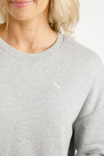 Load image into Gallery viewer, Hugo Crew Alpine Weight - Grey Marle with Silver X