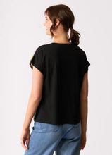 Load image into Gallery viewer, Contrast Front Drop Shoulder Top