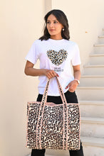 Load image into Gallery viewer, Leopard Cotton Tote