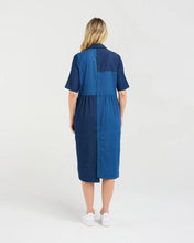 Load image into Gallery viewer, Elise Patchwork Denim Dress