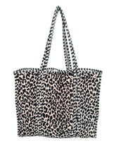 Load image into Gallery viewer, Leopard Velvet Tote