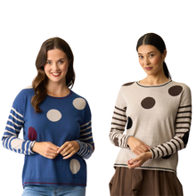 Load image into Gallery viewer, Spots & Stripes Jumper