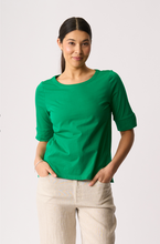 Load image into Gallery viewer, Wide Neck Elbow Sleeve Top