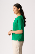 Load image into Gallery viewer, Wide Neck Elbow Sleeve Top