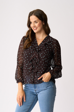 Load image into Gallery viewer, Ruffle & Lace Trim Blouse