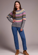 Load image into Gallery viewer, Intarsia Ribbed Sweater