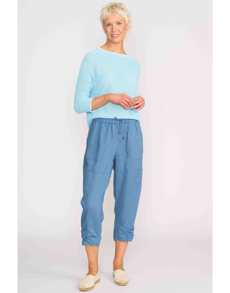Draped Panel Detail Trousers