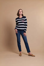 Load image into Gallery viewer, Stripes and Embroidery Jumper
