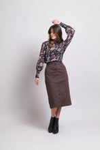 Load image into Gallery viewer, Button Front Denim Midi Skirt
