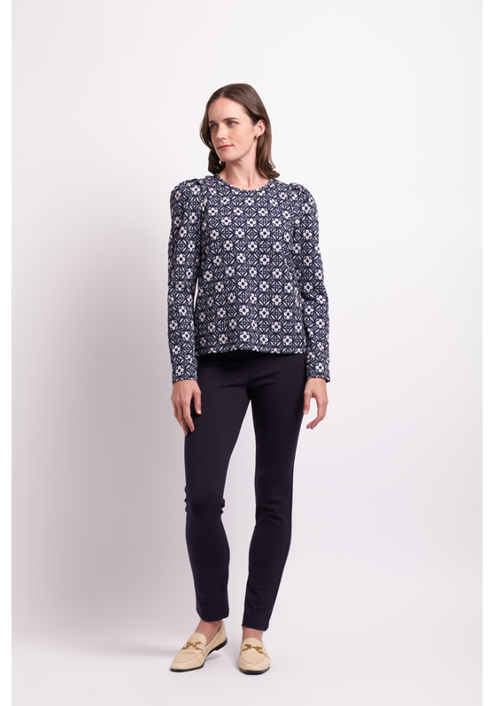 Pull On Slim Full Length Trousers