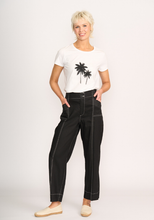 Load image into Gallery viewer, Wide Leg Contrast Stitch Trousers
