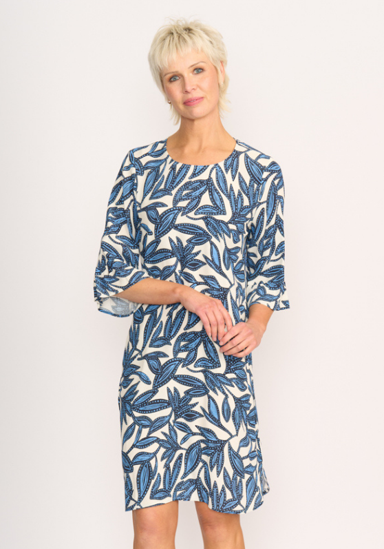 Shift Fluted Sleeve Dress