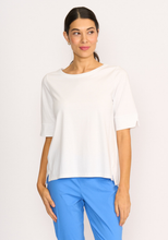 Load image into Gallery viewer, Wide Neck Elbow Sleeve Tee

