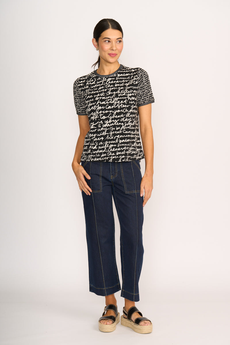 Contrast Rib T-Shirt