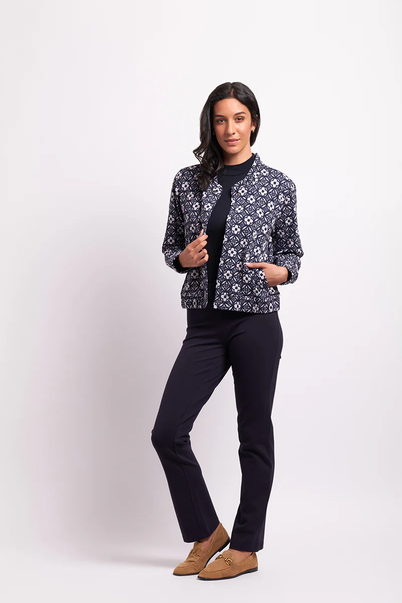 Jacquard Knit Bomber