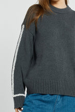 Load image into Gallery viewer, Contrast Stitch Sweater
