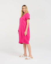 Load image into Gallery viewer, Lilian Linen Bubble Hem Dress
