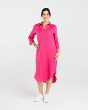 Load image into Gallery viewer, Amelie Plain Linen Shirt Dress
