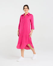 Load image into Gallery viewer, Amelie Plain Linen Shirt Dress
