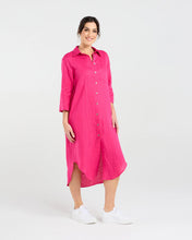 Load image into Gallery viewer, Amelie Plain Linen Shirt Dress
