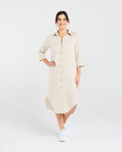 Load image into Gallery viewer, Amelie Plain Linen Shirt Dress
