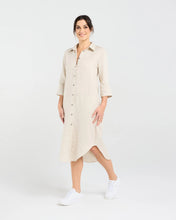 Load image into Gallery viewer, Amelie Plain Linen Shirt Dress
