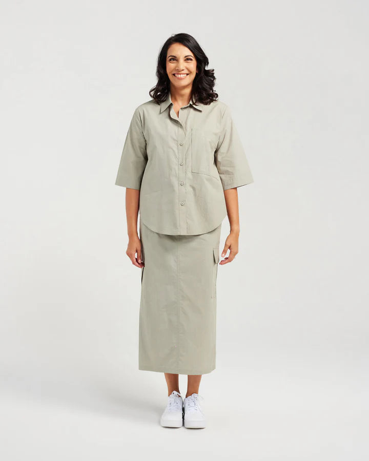 Cotton Cargo Skirt