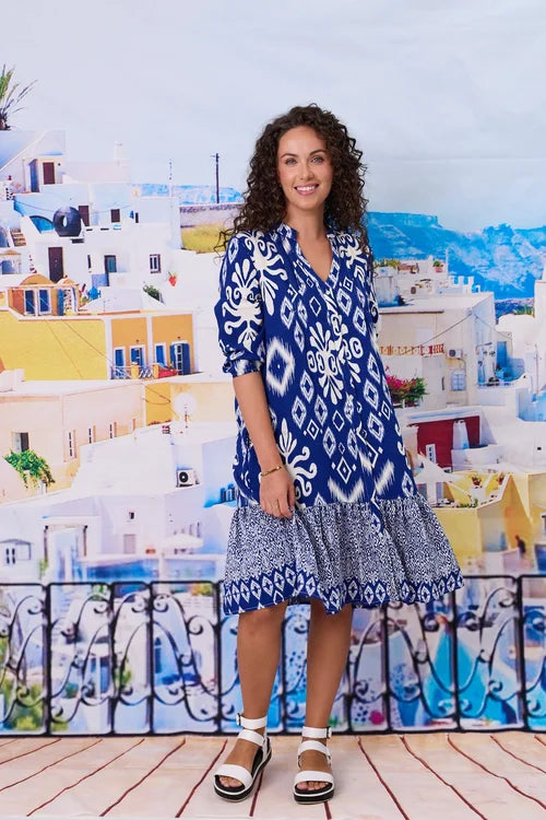 Madrid Pleat Front Tiered Dress