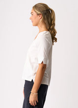 Load image into Gallery viewer, V Neck Elbow Sleeve Top
