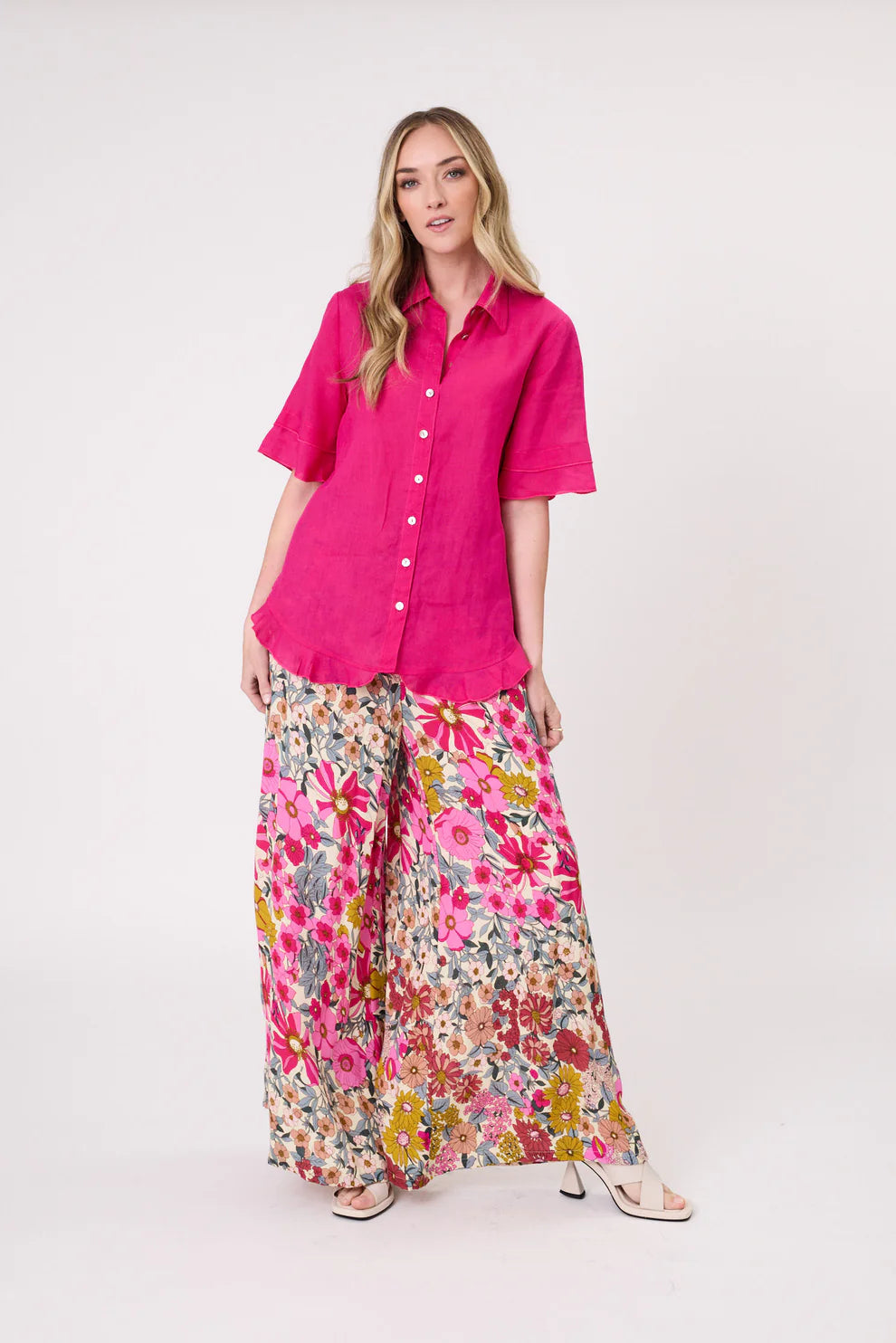 Camilla Linen Top