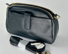 Load image into Gallery viewer, Oval Top Leather Handbag
