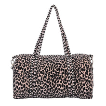 Load image into Gallery viewer, Leopard Velvet Weekender
