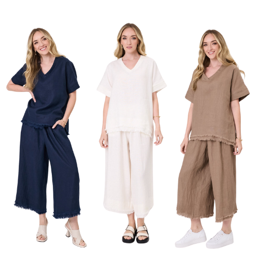Carola Linen Top