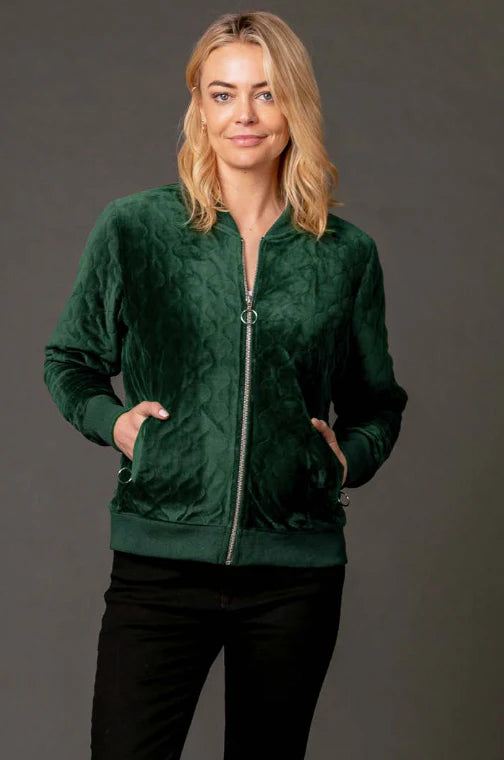 Quilted Bomber Jacket
