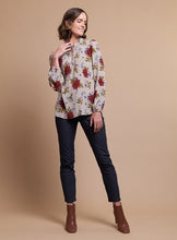 Load image into Gallery viewer, Ruffle Neck Elastic Cuff Blouse

