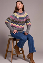 Load image into Gallery viewer, Intarsia Ribbed Sweater
