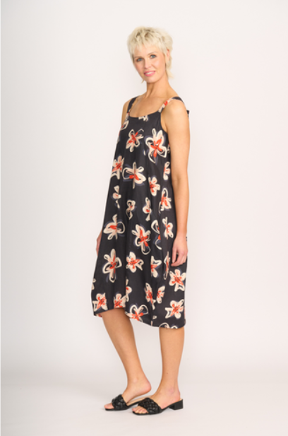 Contrast Straps Dress