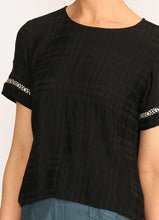 Load image into Gallery viewer, Rib Trim Step Hem Top
