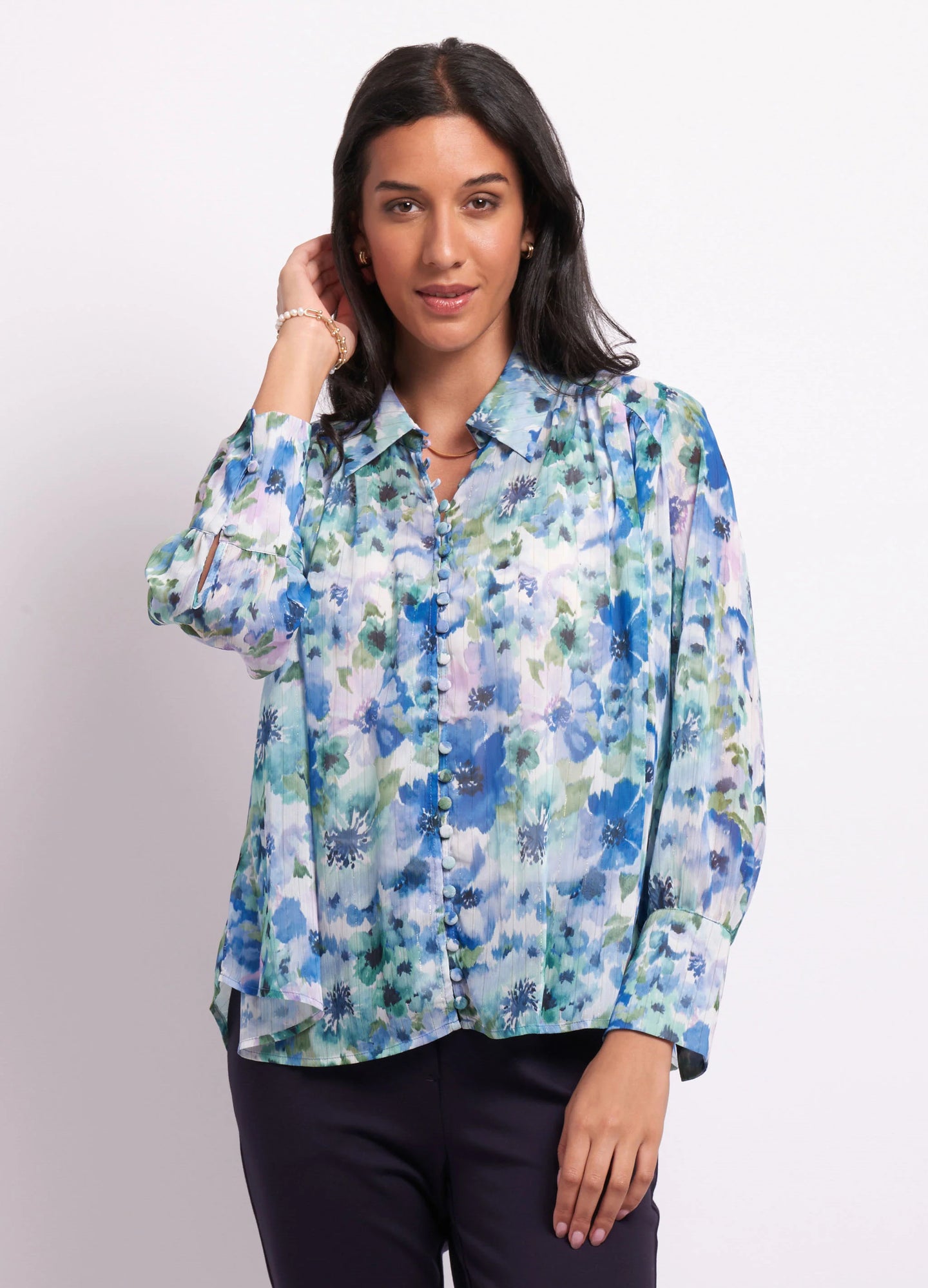 Button Detail Blouse