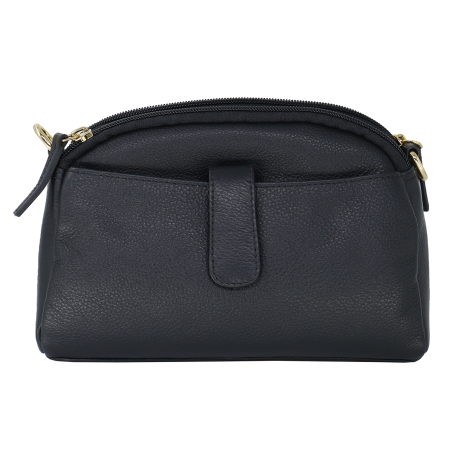 Oval Top Leather Bag 2556